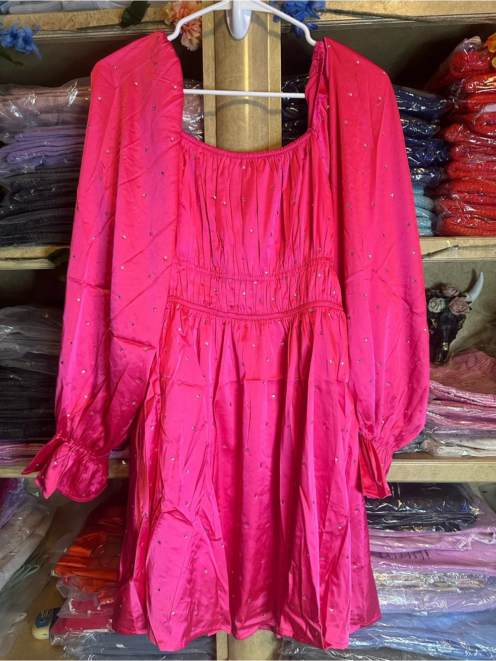 Fantastic Fawn Hot Pink Embellished Top
